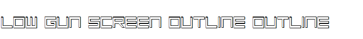 Low Gun Screen Outline Outline