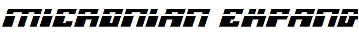 Micronian Expanded Laser Italic Expanded Italic