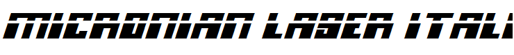 Micronian Laser Italic Italic