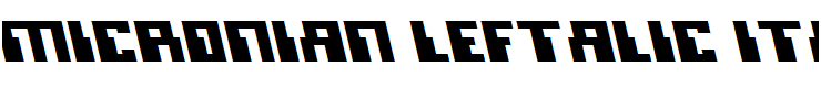 Micronian Leftalic Italic