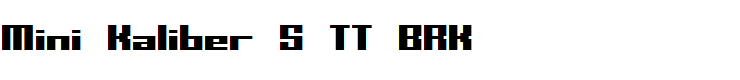 Mini Kaliber S TT BRK