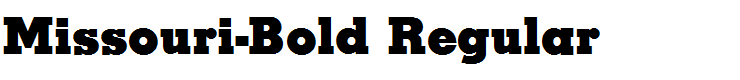 Missouri-Bold Regular