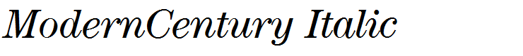 ModernCentury Italic