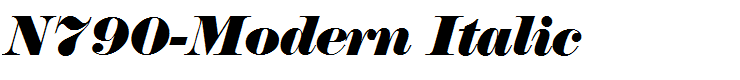 N790-Modern Italic