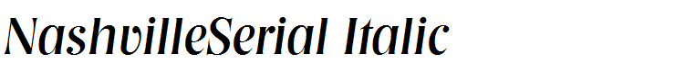 NashvilleSerial Italic