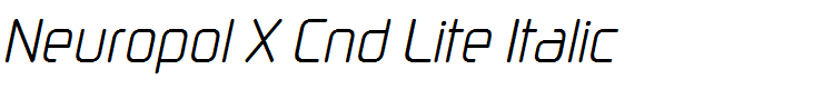 Neuropol X Cnd Lite Italic