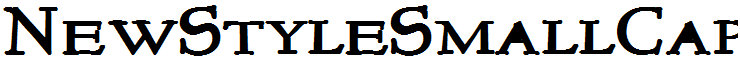 NewStyleSmallCaps Bold