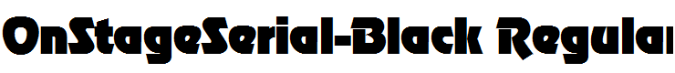 OnStageSerial-Black Regular