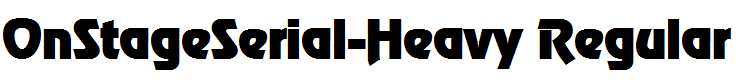 OnStageSerial-Heavy Regular