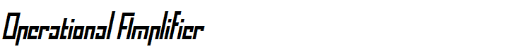 Operational Amplifier