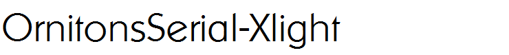 OrnitonsSerial-Xlight