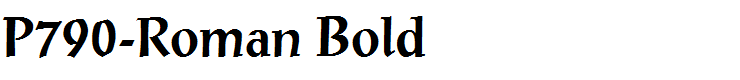 P790-Roman Bold