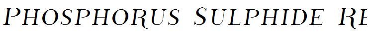 Phosphorus Sulphide Regular