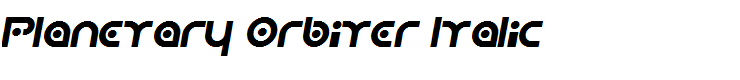 Planetary Orbiter Italic