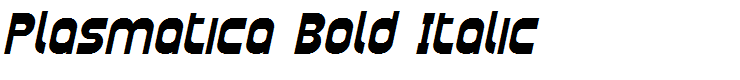 Plasmatica Bold Italic