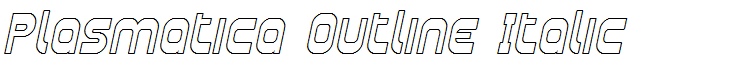 Plasmatica Outline Italic