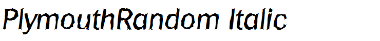 PlymouthRandom Italic