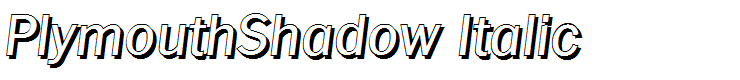 PlymouthShadow Italic