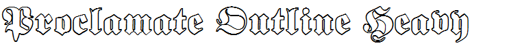 Proclamate Outline Heavy