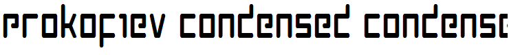 Prokofiev Condensed Condensed