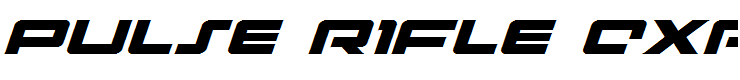 Pulse Rifle Expanded Italic Expanded Italic