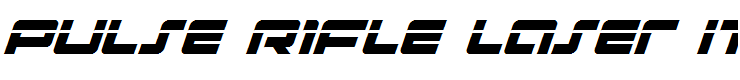 Pulse Rifle Laser Italic Italic