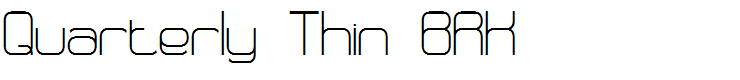 Quarterly Thin BRK