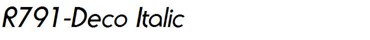 R791-Deco Italic