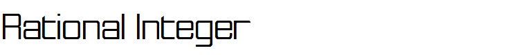 Rational Integer