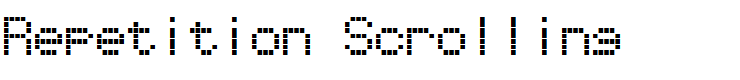 Repetition Scrolling