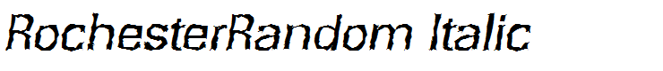 RochesterRandom Italic