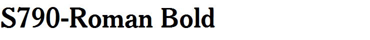 S790-Roman Bold
