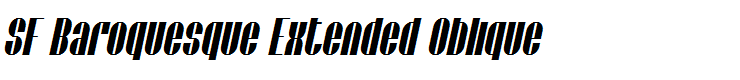 SF Baroquesque Extended Oblique
