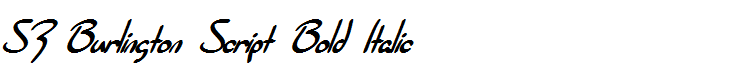 SF Burlington Script Bold Italic