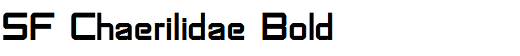 SF Chaerilidae Bold