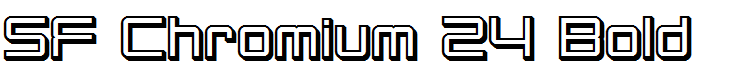 SF Chromium 24 Bold