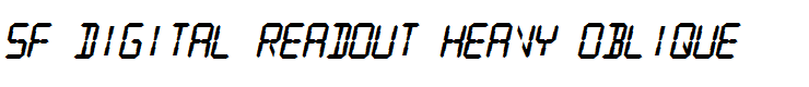 SF Digital Readout Heavy Oblique