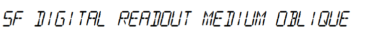 SF Digital Readout Medium Oblique
