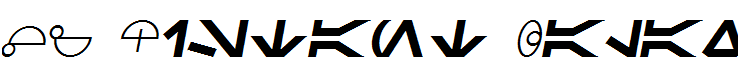 SF Distant Galaxy Symbols Italic