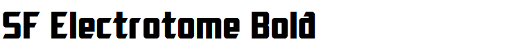 SF Electrotome Bold