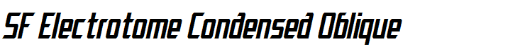 SF Electrotome Condensed Oblique