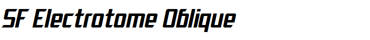 SF Electrotome Oblique