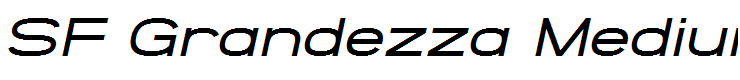 SF Grandezza Medium Oblique