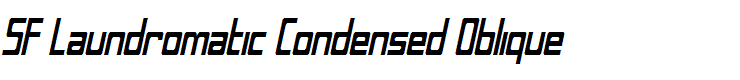 SF Laundromatic Condensed Oblique