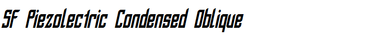 SF Piezolectric Condensed Oblique