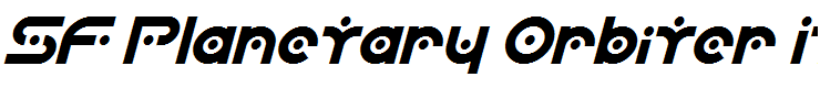 SF Planetary Orbiter Italic