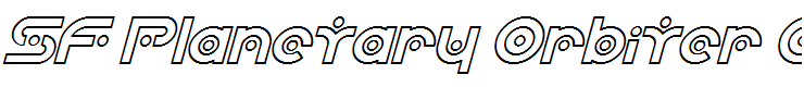 SF Planetary Orbiter Outline Italic