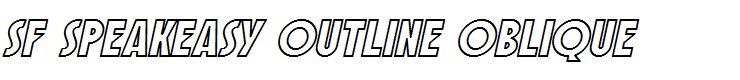 SF Speakeasy Outline Oblique