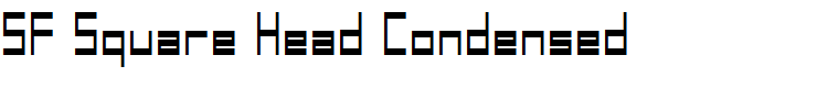 SF Square Head Condensed