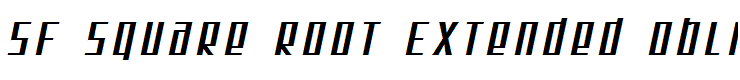 SF Square Root Extended Oblique